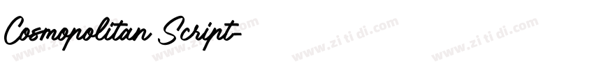Cosmopolitan Script字体转换